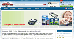 Desktop Screenshot of akku.net
